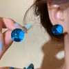 Pendientes Florales Frescos de Moda Estilo Coreano para Mujer, con un Toque de Alta Gama, Diseño de Nicho Versátil, Lujo Ligero, Pendientes Únicos para Fiesta