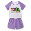 Traje de verano 2023 para niños y niñas, pantalones cortos de bebé, camiseta de manga corta, pantalones cortos, traje deportivo informal de dos piezas para niños