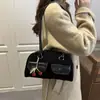 Bolso Boston Minimalista Coreano de Nicho para Axila para Mujer, Bolso de Hombro Vintage de Gama Alta Nuevo para el Trabajo y los Viajes Diarios