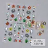 Nuevas pegatinas transfronterizas para decoración de uñas de Halloween: telaraña brillante, fantasma, murciélago, calabaza, decoraciones de pegatinas para uñas de temática oscura