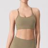 Chaleco de Yoga Europeo y Americano para Mujer, Ropa Deportiva de Fitness Push-Up para Correr, Sujetador Deportivo sin Mangas, Jersey, Cuello en U, Espalda Abierta