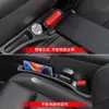 [Personalizado] Relleno de Espacio para Asiento con Logo de Coche Incrustado de Diamantes Caja de Almacenamiento Accesorios para Coche Gadget Anti-Fugas