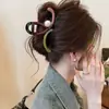 2025 Novo Acessório de Cabelo Presilha Tubarão de Alta Qualidade Contraste Vermelho e Azul Presilha Grande para Cabelo Coleção Grampo de Cabelo Grampo para Mulheres