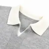 Invierno 2026 Nuevo Estilo Coreano Moda Masculina Tallas Grandes Cuello Solapa Casual Suéter de Punto Pulóver Top para Hombre
