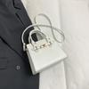 Bolso de Mujer de Diseño Nicho de Estilo Occidental Bolso de Mano Bolso para Mujer Texto Gran Capacidad Simple Hombro Bandolera