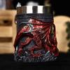 Taza de Resina con Estatua de Dragón 3D, Taza de Cerveza de Pterosaurio, Vaso de Agua de Dragón Monstruoso, Gran Capacidad, Alto Valor Estético, Regalo de Navidad