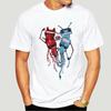 Camiseta de manga corta para hombre, moda, estampada, manga corta, cuello redondo, básica.
