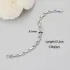 Coleção de Pulseiras de Corrente de Prata Estilo Minimalista Cool Europeu e Americano, Versátil para o Dia a Dia, Joias Estilosas, Acessórios Empilháveis Atacado