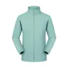 Jaqueta Três em Um Masculina e Feminina Fina Impermeável, Corta-Vento e Respirável Esportiva Simples com Logotipo Imprimível Roupas de Montanhismo para Exterior