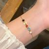 Pulsera Colorida Smiley de Acero de Titanio Pulsera Nicho de Lujo Ligero Exquisita Pulsera para Novia Mujeres 2024 Nueva Llegada Joyería de Pulsera