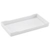 Plato hondo de melamina plato plano bandeja de plástico larga estrecha estilo japonés plato rectangular para sushi barbacoa comercial