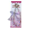 Cadena para Teléfono de Cuentas Flor de Campanilla, Llavero de Moño de Cristal, Accesorios Colgantes para Bolsos, Adorno para Llavero de Coche Venta al por Mayor