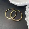 Pendientes de Aro Grandes para Mujer 2026 Nuevo Estilo Popular Lujo Ligero Sensación de Gama Alta Diseño de Moda Estilo Minimalista