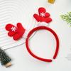 Tiara de Natal, Decoração de Natal Transfronteiriça Acessório de Cabelo de Chifre, Pequeno Presente de Natal Grampo de Cabelo, Presilha de Cabelo