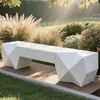 Asiento GRC para Jardín Exterior Taburete UHPC Piedra Taike Forma Irregular Concreto Aparente Asiento de Terrazo