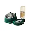 Comedero para gatos, comedero para perros, comedero para mascotas de doble uso, dispensador automático de agua, comedero antideslizante para gatos, suministros de comedero para perros y gatos