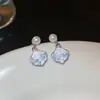 Brincos de pétalas em pintura a óleo degradê estilo férias na praia, frescos e doces, luxo leve, nicho, brincos de alta qualidade