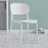Cadeira de jantar multifuncional de plástico com encosto em malha, estilo minimalista nórdico ins, para uso doméstico, banqueta de mesa, cadeira para mesa de jantar de restaurante