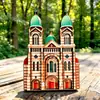 Ojo de Tianjin Campana del Siglo Cultural y Creativo de Madera Tendencia Nacional Imán de Nevera Creativo Tridimensional Souvenir de Viaje Edificio Emblemático