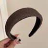 Nova tiara de aba larga com estampa de leopardo estilo coreano, tiara de alta qualidade e estilosa, copa alta, popular online, presilha para lavar o rosto, acessório de cabelo