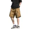 Nuevos Pantalones de Trabajo Versátiles de Verano de Moda Transfronterizos para Hombre, Shorts de Cinco Puntos, Shorts Casuales de Corte Amplio Regular para Moda Juvenil