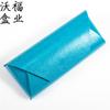 Soft bag vidros caixa de ferro caixa homens e mulheres handmade caixa caixa olho pu cristal grão de couro óculos handmade caixa atacado