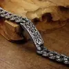 Pulsera de nuevo estilo patrón auspicioso Rayo retro pareja hombres y mujeres mismo estilo hebilla de anillo pulsera plateada venta caliente transfronteriza