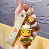 Chaveiro Pingente Boneco Pato Amarelo B.Duck Autêntico Fofo Tendência Figura Chaveiro Pingente de Bolsa Pequeno Presente