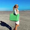 Explosiones transfronterizas europeas y americanas impermeable eva bolsa de playa con agujeros bolsa de almacenamiento bolsa para exteriores lavable capacidad en stock
