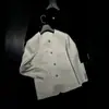 Chaqueta Estilo Chanel con Botón Turquesa de Diseñador Abrigo de Otoño Estiloso para Hombre Top Minimalista de Gama Alta para Hombre