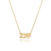 Cadena de clavícula de acero y titanio de moda, simple, de oro de 18 quilates, accesorio para celebrantes de TikTok, collar de regalo japonés y coreano con forma de corazón latiendo 520 para mujer.
