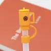 Nuevo tapón de tapa de pajita a prueba de polvo de gran diámetro de 10 mm se puede reciclar linda taza de té de leche tapón de pajita grueso fabricantes suministro