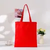 Bolsas de Lona Coloridas Lisas Listas para Usar para Estudiantes, Bolsas de Algodón Publicitarias Imprimibles, Bolsas de Lona para Compras de un Solo Hombro