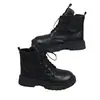 Botas Martin para niñas 2023 nuevas botas gruesas forradas de felpa otoño e invierno estilo británico zapatos de invierno para niña Botines para niños