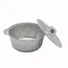 Olla Desechable de Papel de Aluminio para Barbacoa al Aire Libre, Olla de Papel de Aluminio, Se Puede Calentar a Fuego Abierto, Olla de Papel de Aluminio Calefactora Multiusos para Barbacoa