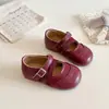 Zapatos de Cuero para Niñas 2026 Otoño Nuevos Infantiles Estilo Retro Francés Ballet Zapatos Individuales Para Niñas Pequeñas Suela Suave Zapatos de Princesa