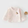 Top de Media Manga para Recién Nacidos de Primavera y Otoño Clase A 100% Algodón Ropa para Bebés de 0 a 3 Meses