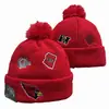 2026 Comercio Exterior Al por Mayor Nuevo Estilo Gorro de Punto con Pompón de Color Mixto, Gorro de Lana de Equipo de Fútbol, Jacquard de Doble Cara, Retro Artístico