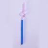 Palito de Vidro Colorido Estilo Japonês Fofo Resistente a Altas Temperaturas Combinação de Cores Criativa Para Bebidas Quentes Leite Palito Curvo