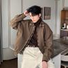 Outono e inverno falso duas peças masculino high-end sentimento novo estilo bonito jaqueta masculina 2024 nova marca de moda xadrez lapela jaqueta top
