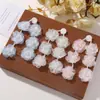 Estilo Chino Elegante Borla de Perlas Malla Degradada Parche de Tela de Flores Pequeñas DIY Headdress de la Dinastía Han Pendientes Pendientes Accesorios Venta al por Mayor