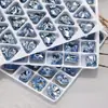 Rhinestones Mixtos K9 de Alta Calidad para Uñas, Imitación Huazi Azul Claro Multifacéticos de Fondo Plano Forma Irregular Granel Brillantes Rhinestones Grandes para Uñas