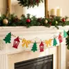 Suministro transfronterizo exclusivo: Guirnalda de fieltro navideño, Linterna de árbol de Navidad, Lazo, Corona de cuentas de madera, Decoración del hogar OEM