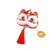 Colgante de Borla Danza del León Estilo Chino Festivo Felpa DIY Accesorios para el Cabello Zapatos Sombreros Calcetines Accesorios de Decoración