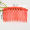 Peine de Plástico para el Cabello 16 Dientes Peine de Cola Peine para Acabado de Cabello Roto Accesorios para el Peinado Decorativos DIY para Niñas