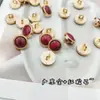 Botões vintage de metal turquesa multicoloridos para camisas, botões pequenos com bordas festonadas para suéteres, cardigãs de tricô, botões coloridos decorativos