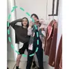 En stock: Suéter corto de punto premium VC con abertura, nuevo top casual holgado de moda