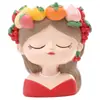 Presente Criativo Menina Fruta Desenho Animado Casa Sala de Estar Planta Verde Planta em Vaso Jardinagem Doméstica Varanda Vaso de Flores Vaso de Flores de Resina