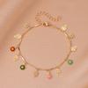 Europa y Estados Unidos joyería transfronteriza Amazon pulsera explosiva pulsera creativa tobillera de estrella de cinco puntas con pedrería pulsera de margarita
