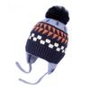 Touca de Proteção para Ouvidos Jacquard Árvore Transfronteiriça Touca de Proteção para Ouvidos de Inverno Touca de Lã para Crianças Médias Touca de Tricô à Prova de Vento para Crianças Touca de Tricô para Crianças